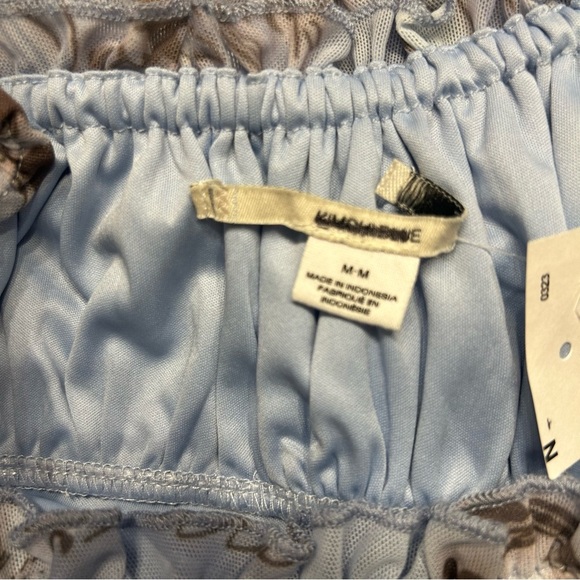 *NWT* Kimchi Blue UO Bianca Mesh Mini Dress in Blue, Size M, Urban Outfitters - Picture 8 of 9